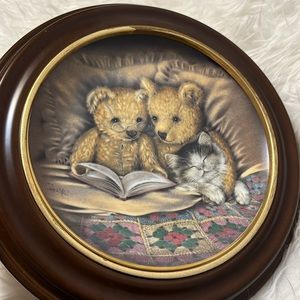 Vintage The Franklin Mint Bedtime Story - Sue Willis Teddy Bear Decorative Plate